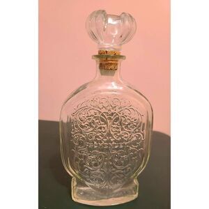 Vintage 1953 Schenley Glass Decanter Bottle Collectible